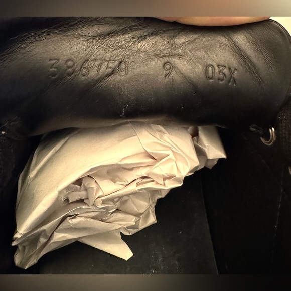 Gucci Men’s Ace Black Leather Python Embossed Lace Up Sneakers Size- 9.5 - Picture 12 of 12